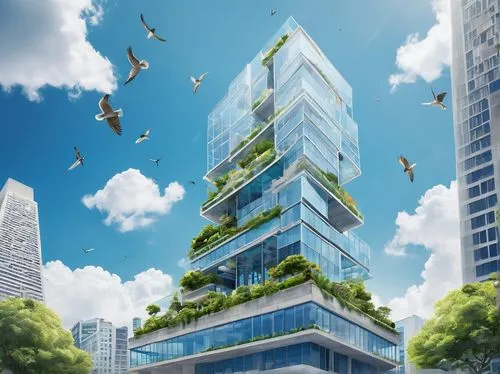 planta,ecotopia,sky apartment,sky ladder plant,skyscraping,greentech,sky space concept,ecotech,ecological sustainable development,skycraper,terraformed,smart city,skyscraper,futuristic architecture,cleantech,netzero,enviroment,arcology,environnement,aircell,Illustration,Vector,Vector 21