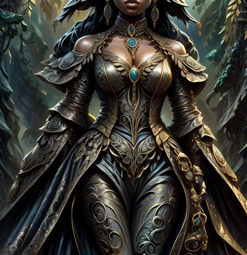 sorceress,dark elf,female warrior,warrior woman,the enchantress,fantasy woman,goddess of justice,fantasy art,priestess,jaya,fantasy portrait,dark angel,fantasy warrior,celtic queen,blue enchantress,cleopatra,queen of the night,artemisia,heroic fantasy,african american woman