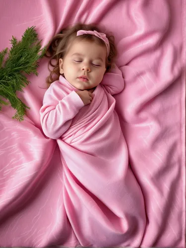 niña acurrucada envuelta en sabana rosa en alfombra,swaddle,newborn photo shoot,baby sleeping,newborn photography,rose sleeping apple,sleeping apple,sleeping baby,sleeping beauty,baby bed,sleeping ros