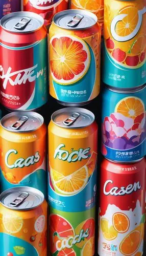 cans of drink,cans,colas,beverage cans,coca,lacroix,Illustration,Japanese style,Japanese Style 03