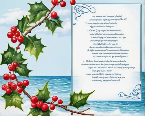 Compose a cheerful poem inspired by the joyful holly berries.,watercolor christmas background,christmas carols,christmas menu,christmas greeting,advent calendar printable,watercolor christmas pattern,