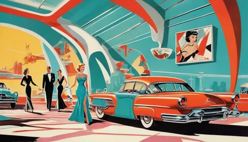 edsel,retro diner,atomic age,drive in restaurant,fifties,car hop,muscle car cartoon,retro 1950's clip art,art deco background,retro automobile,cartoon car,edsel bermuda,radiator springs racers,50's style,vintage illustration,retro car,retro background,route 66,route66,fifties records,Illustration,Retro,Retro 12