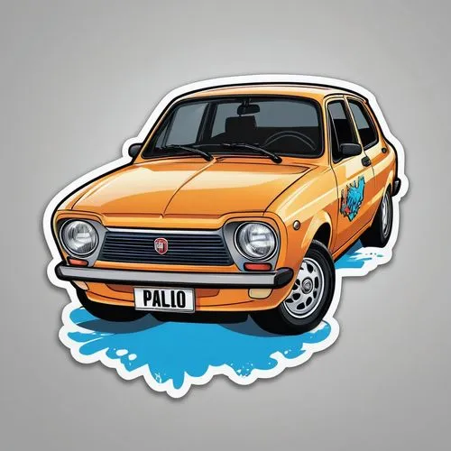 austin allegro,fiat 127,volkswagen golf mk1,seat 1430,ford prefect,fiat 126,seat 133,volkswagen golf mk2,fiat,fiat cinquecento,hot hatch,clipart sticker,austin metro,volkswagen citi golf,volkswagen golf,golf car vector,dacia,wolseley hornet,vw bulli,fiat palio,Unique,Design,Sticker