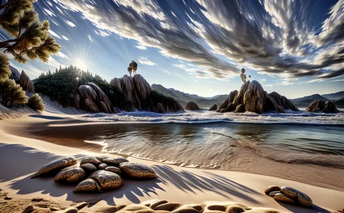 beach landscape,virtual landscape,coastal landscape,mountain beach,fantasy landscape,beach scenery,desert landscape,desert desert landscape,dune landscape,lake tahoe,rocky beach,shoreline,landscape background,sea landscape,an island far away landscape,natural landscape,seascape,beach grass,arid landscape,sand coast