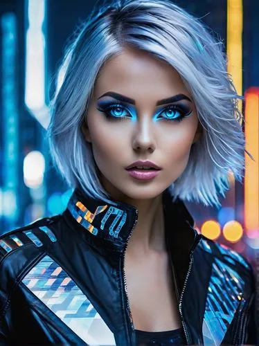 birds of prey-night,neon makeup,futuristic,cyberpunk,wallis day,artificial hair integrations,birds of prey,pixie-bob,silvery blue,eyes makeup,electric blue,x-men,valerian,x men,makeup artist,blue peacock,xmen,fashion vector,silver blue,bluejay,Art,Artistic Painting,Artistic Painting 42