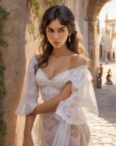 An excellent example of feminine friendliness and attractiveness that can only be found on the Iberian Peninsula. This also includes the healthy brownish complexion. The pretty mouth with the slightly