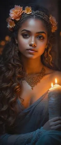 inanna,mystical portrait of a girl,candle light,candlemaker,candlelights,lighted candle,romantic portrait,imbolc,candlelight,burning candle,thyatira,candlepower,candlelit,magick,hekate,candle,celebrat