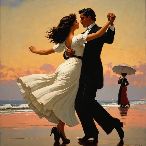 dancing couple,latin dance,argentinian tango,ballroom dance,salsa dance,tango argentino,dancesport,waltz,vintage man and woman,tango,dancers,romantic scene,romantic portrait,ballroom dance silhouette,oil painting on canvas,dance with canvases,dancing,vintage couple silhouette,young couple,vintage art,Art,Classical Oil Painting,Classical Oil Painting 32