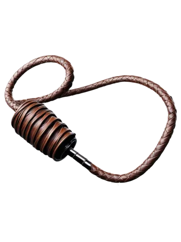 Whip, cracked sound effect, dynamic movement, fast motion blur, brown leather whip, intricate details, metal tip, swift action, intense expression, close-up shot, dramatic lighting, high contrast, dar