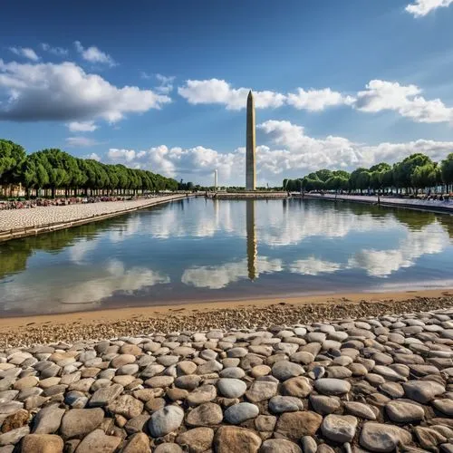 the washington monument,reflecting pool,washington monument,wwii memorial,washington dc,world war ii memorial,district of columbia,jefferson monument,vietnam soldier's memorial,national monument,trocadero,tidal basin,lincoln monument,tuileries garden,abraham lincoln memorial,dc,marine corps memorial,lincoln memorial,thomas jefferson memorial,champ de mars