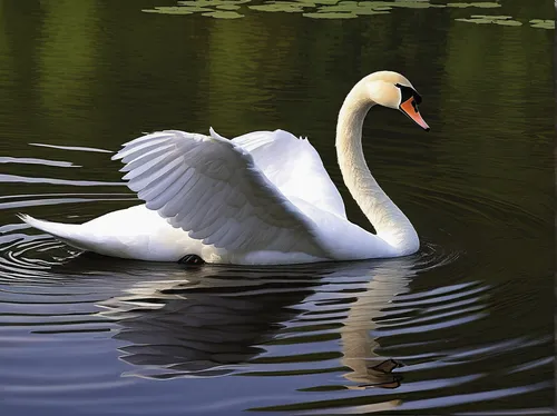 Compose a poem capturing the elegance and grace of a purebred swan gliding across a serene lake.,trumpeter swan,swan on the lake,tundra swan,mute swan,trumpet of the swan,white swan,swan pair,swan lak