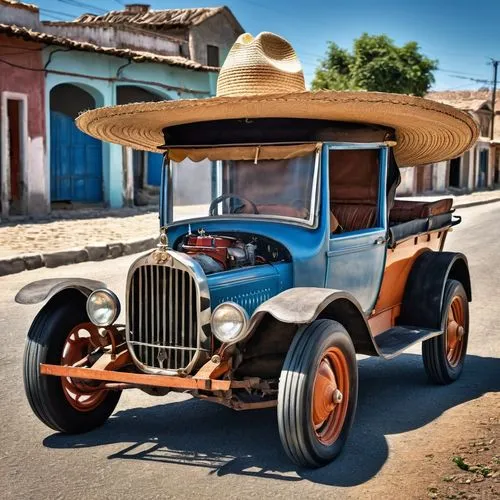 vintage vehicle,mexican hat,antique car,delage d8-120,oldtimer car,vintage car,vintage cars,ford model a,city unesco heritage trinidad cuba,ford pampa,sombrero,veteran car,ford model b,old vehicle,old car,isotta fraschini tipo 8,ford car,steam car,wooden car,ford truck,Photography,General,Realistic