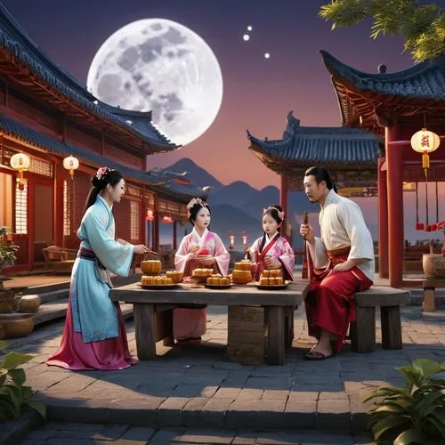 chuseok,mid-autumn festival,qibao,sungkyunkwan,korean culture,xiaojian,Photography,General,Realistic