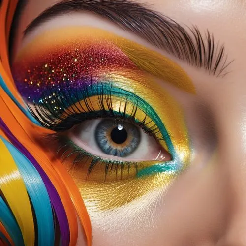 eyes makeup,peacock eye,neon makeup,colorful spiral,eyecatching,makeup artist,technicolour,vibrantly,trucco,color feathers,ocellated,toucouleur,rainbow pattern,rainbow colors,vibrant color,colourful,colourfully,colorful bleter,chromatically,women's eyes,Photography,General,Realistic