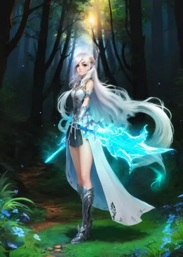 The Forest Warrior,janna,brynhild,ashe,diana,arianrhod,azura,lumi,lyria,ninian,yiwen,qianwen,jaina,sona,blue enchantress,reynir,brynhildr,weiss,deirdre,brighid,lilly of the valley