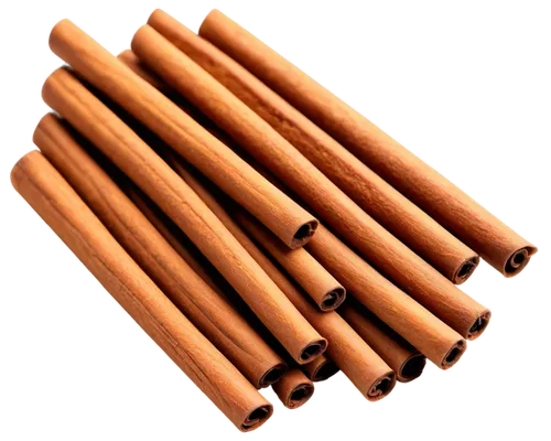 Cinnamon sticks, golden brown color, cylindrical shape, smooth texture, delicate tips, scattered on surface, warm lighting, shallow depth of field, close-up shot, 3/4 composition, soft focus, realisti