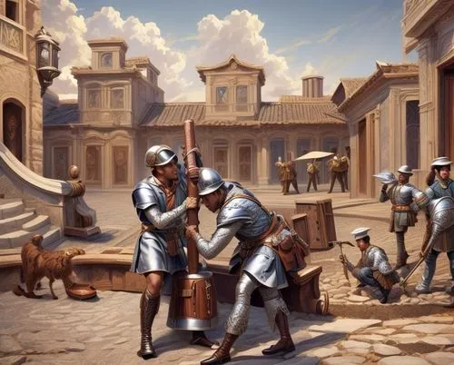 medieval street,medieval market,caravansary,genesis land in jerusalem,pilgrims,ancient parade,knight village,medieval,quarterstaff,rome 2,guards of the canyon,castle iron market,patrols,ancient rome,game illustration,medieval town,caravanserai,cossacks,bandit theft,cavalry