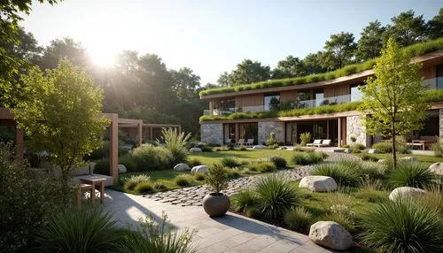 landscape design sydney,3d rendering,landscape designers sydney,render,garden design sydney,landscaped,revit,ecovillages,sketchup,grass roof,renders,ecovillage,cohousing,forest house,xerfi,landscaping,jardin,3d rendered,dunes house,garden elevation