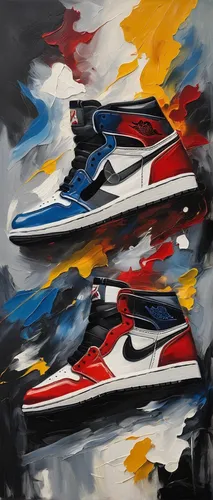 fighter jets,forces,sneakers,running shoe,sneaker,boats,shoes icon,skate shoe,rowboats,running shoes,futura,spaceships,three primary colors,tisci,delta-wing,sports shoe,oil on canvas,flights,dancing shoes,shoe,Art,Artistic Painting,Artistic Painting 37