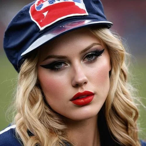 ebbets,baseball cap,red lips,ballcaps,red lipstick,soxers,redsox,baseballer,ballcap,vintage makeup,cheerleader,retro women,girl wearing hat,turetzky,hat retro,cubana,rawlings,baseball player,american baseball player,stewardess,Conceptual Art,Fantasy,Fantasy 04