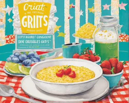 grits,citrus food,tutti frutti,cereal grain,creamed corn,citrus,breakfast cereal,citrus juicer,fried grits,rolled oats,grated cheese,fruit cocktails,fruit syrup,to craft,oat bran,steel-cut oats,packshot,kraft,groats,impfspritze,Illustration,Paper based,Paper Based 06