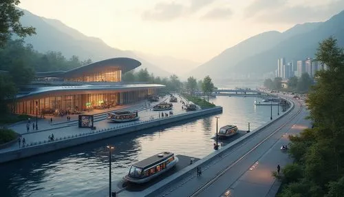 floating huts,houseboats,houseboat,boathouses,snohetta,house by the water,boathouse,hydropower plant,svizzera,boat house,boat dock,luzerner,lake lucerne region,interlaken,koenigssee,luzern,dockside,hallstatt,render,switzerland chf,Photography,General,Realistic