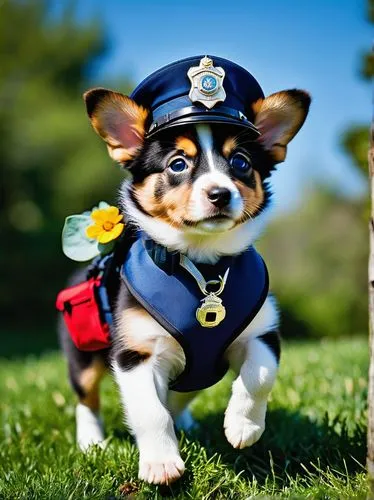 a police dog,police dog,police officer,corgi,policeman,the pembroke welsh corgi,officer,pembroke welsh corgi,welschcorgi,police hat,corgi-chihuahua,welsh corgi,corgis,welsh corgi pembroke,sheriff,police force,police uniforms,policia,service dog,policewoman,Illustration,Children,Children 04