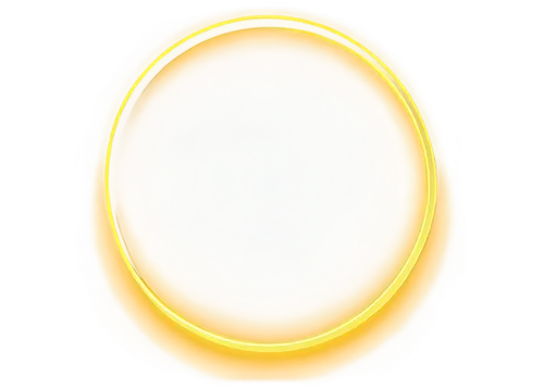 Transparent, yellow, circle, glowing edge, soft gradient, subtle shadow, centered composition, minimalist background, isolated object, high contrast, vibrant color tone, 2D illustration style, bold ou