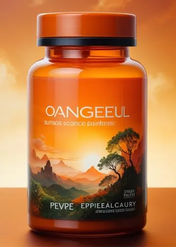 orange ,an orange vitamin bottle sits on a table,fish oil capsules,softgel capsules,canteloupe,argan tree,ganoderma,shaklee,Conceptual Art,Fantasy,Fantasy 05