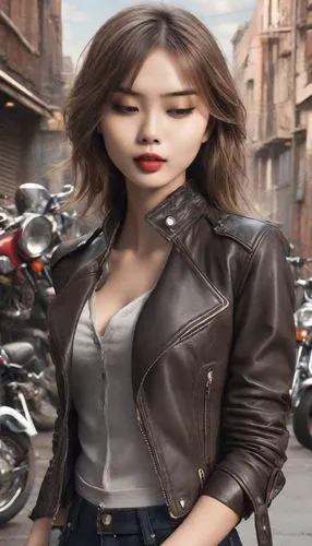 leather jacket,maomao,yubin,ailee,joo,yujia