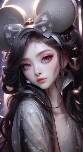 anemone,anemone hupehensis september charm,pierrot,maiden anemone,crown anemone,painter doll,cosmetic brush,fantasy portrait,geisha,victorian lady,autumn anemone,geisha girl,medusa,gardenia,summer anemone,fall anemone,artist doll,yulan magnolia,tree anemone,the sea maid