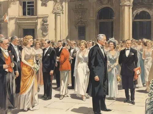 twenties of the twentieth century,leyendecker,forsyte,monarchists,edwardians,jacquemart,heyer,monarchist,cummerbund,inaugural,aristocracy,rothenstein,monarchial,order of precedence,honorary court,courtiers,royalists,abdicating,sesquicentenary,rothschilds,Digital Art,Comic