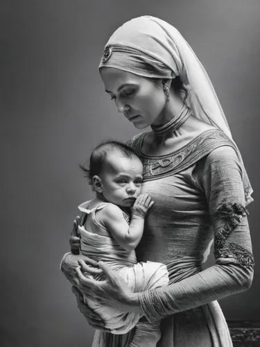 Mummy with infant,woman with a baby in her arms in an old pograph,maternal,mama mary,little girl and mother,holy family,mother mary,motherless,Photography,Documentary Photography,Documentary Photograp