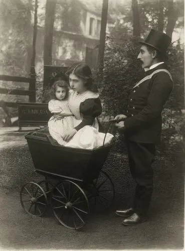 dolls pram,hand cart,stroller,baby mobile,atget,pushchair,pushcart,parents with children,prams,enrico caruso,bassinet,grandparents,edwardians,handcart,edwardian,elderly couple,lebensborn,vintage buggy,dolly cart,carrycot,Photography,Black and white photography,Black and White Photography 15