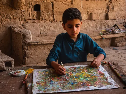 children drawing,child writing on board,child playing,pakistani boy,nomadic children,children studying,afghan,afghanistan,kurdistan,oil pastels,baloch,moroccan paper,child with a book,colourful pencils,children learning,child art,khokhloma painting,pamir,ibn tulun,spread of education,Illustration,Retro,Retro 14