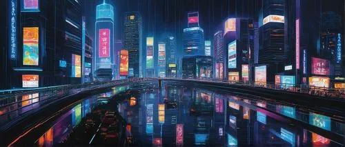 cityscape,metropolis,cybercity,tokyo city,shinjuku,colorful city,futuristic landscape,tokyo,cyberpunk,city lights,fantasy city,city highway,shanghai,city at night,cityzen,guangzhou,cyberscene,kinkade,hypermodern,cybertown,Conceptual Art,Daily,Daily 33