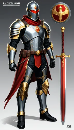 Superhero inspired by El Cid, the Castilian nobleman and military leader. His full-body suit is a fusion of medieval armor and modern tactical gear, providing unmatched protection and mobility. The su