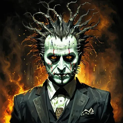 mudvayne,unkei,maximilien,hades,tevanian,ryuk,Illustration,Realistic Fantasy,Realistic Fantasy 33