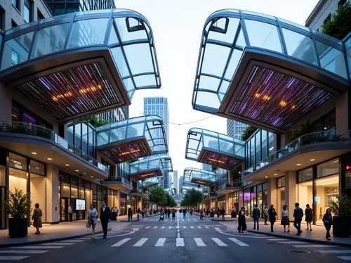 omotesando,shopping street,skyways,paris shops,avenues,citycenter,pedestrianized,zeil,abdali,skywalks,cityplace,quartier,broadmead,futuristic architecture,potsdamer platz,montpellier,boulevards,glass facades,roppongi,sanlitun