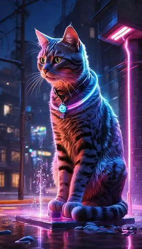 gato,murgatroyd,cyberpunk,mazzotta,felino,nyan,Conceptual Art,Daily,Daily 13