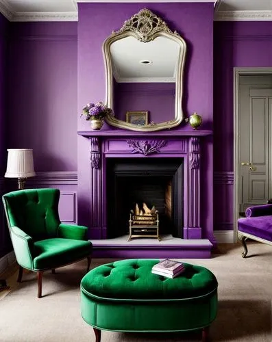 sitting room,rich purple,violet colour,lanesborough,claridge,purple,castlemartyr,the purple-and-white,babington,chaise lounge,highgrove,sumptuous,belgravia,great room,zoffany,purple wallpaper,mahdavi,