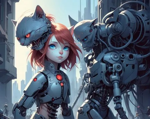 automatons,cybernetic,cyberdog,cyberangels,mechs,cybernetically