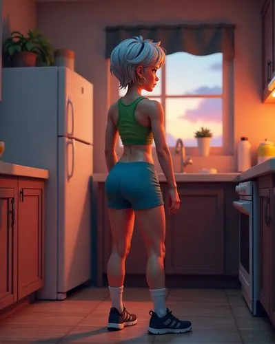 girl in the kitchen,fionna,adrien,emara,star kitchen,jazzercise