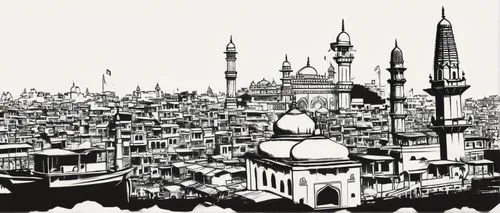 constantinople,mosques,medinah,islamic architectural,muezzin,muezzins,Illustration,Black and White,Black and White 31