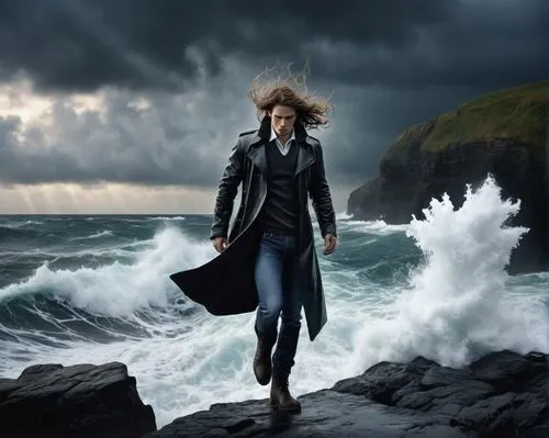 sea storm,the wind from the sea,god of the sea,stormy sea,rogue wave,digital compositing,storm,hurricane,wind wave,man at the sea,storm surge,photo manipulation,the north sea,atlantic,overcoat,sea god,photoshop manipulation,arklow wind,north atlantic,stormy,Illustration,Realistic Fantasy,Realistic Fantasy 19