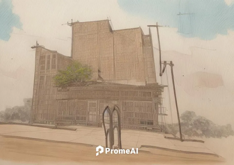 grain elevator,unbuilt,church painting,houston methodist,voortrekkers,voortrekker,dust plant,pcusa,grain plant,lusaka,concept art,hawksmoor,renderings,wardenclyffe,humphreville,grain storage,flour mil