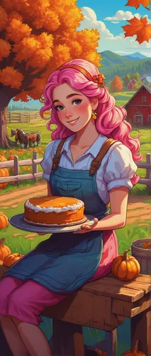 oktoberfest background,woman holding pie,autumn background,country dress,apple orchard,farm background,autumn cupcake,autumn chores,countrygirl,apple harvest,thanksgiving background,virginia sweetspire,apple picking,harvest festival,spring pancake,heidi country,farm girl,girl picking apples,apple pie,pony farm,Illustration,Paper based,Paper Based 08