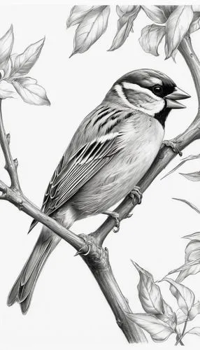 black and white warbler,carolina chickadee,chickadee,bird drawing,flower and bird illustration,bird illustration,magnolia warbler,common firecrest,chestnut-backed chickadee,shrike,black capped chickadee,golden crowned kinglet,sparrow bird,sparrow,bird on branch,chestnut sided warbler,bananaquit,bird painting,an ornamental bird,townsend's warbler,Illustration,Black and White,Black and White 30