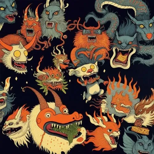 kobolds,dragons,bestiary,critters,asuras,grotesqueries,gorgonians,bestiaries,werewolves,kaijuka,chimeras,gluttons,hellmouth,kaido,devil wall,yokai,orcs,horde,grotesques,dragon boat