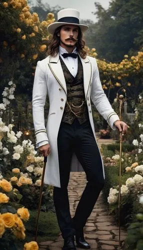 el salvador dali,napoleon bonaparte,enrico caruso,douglas' meadowfoam,gentlemanly,dutchman's pipe,napoleon iii style,dali,aristocrat,admiral von tromp,rose png,suit of spades,mozartkugel,the victorian era,conquistador,kooikerhondje,mozartkugeln,tuxedo,napoleon,ledger,Conceptual Art,Fantasy,Fantasy 34